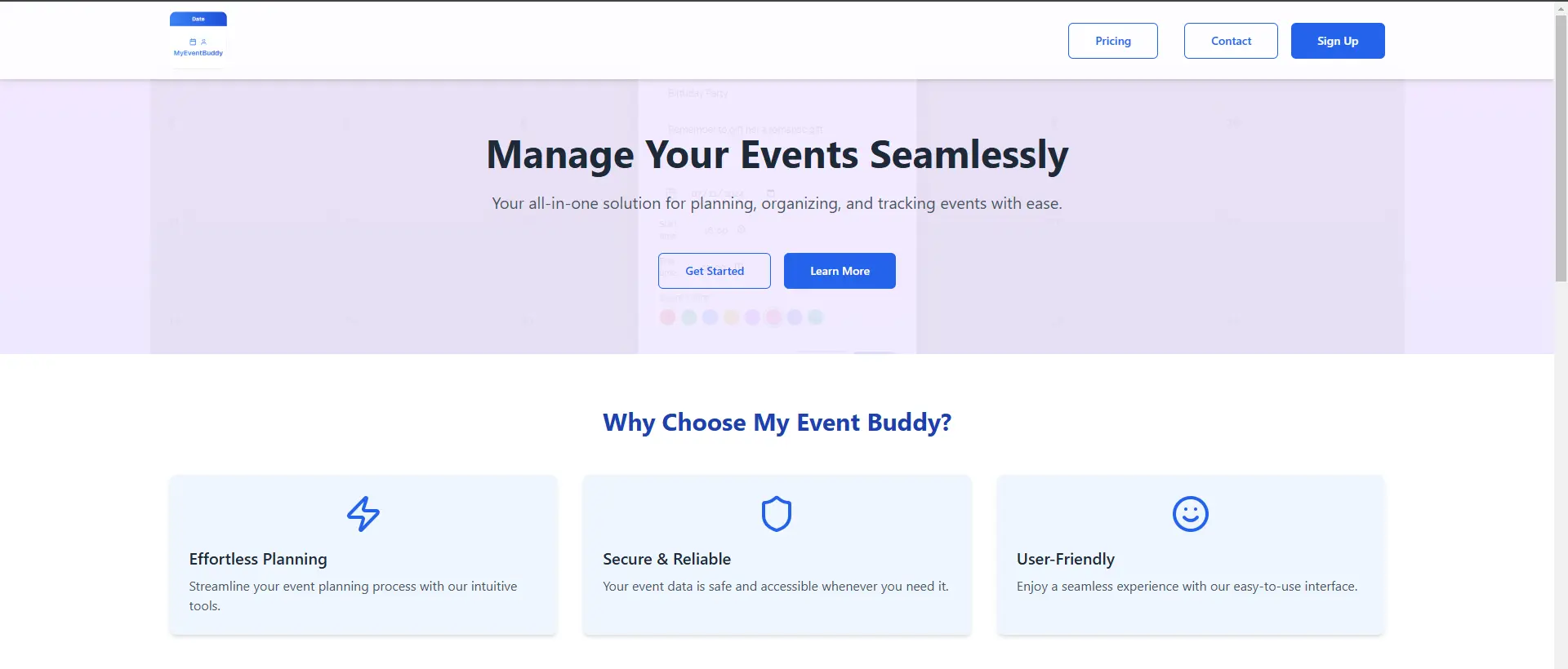 My Event Buddy App